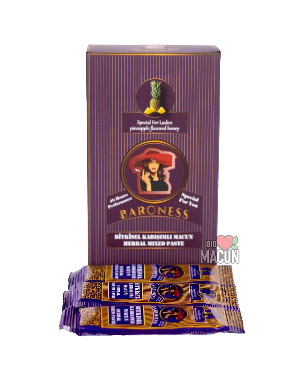 BARONESS Pineapple Macun – натурален епимедиум маджун в сашета за жени