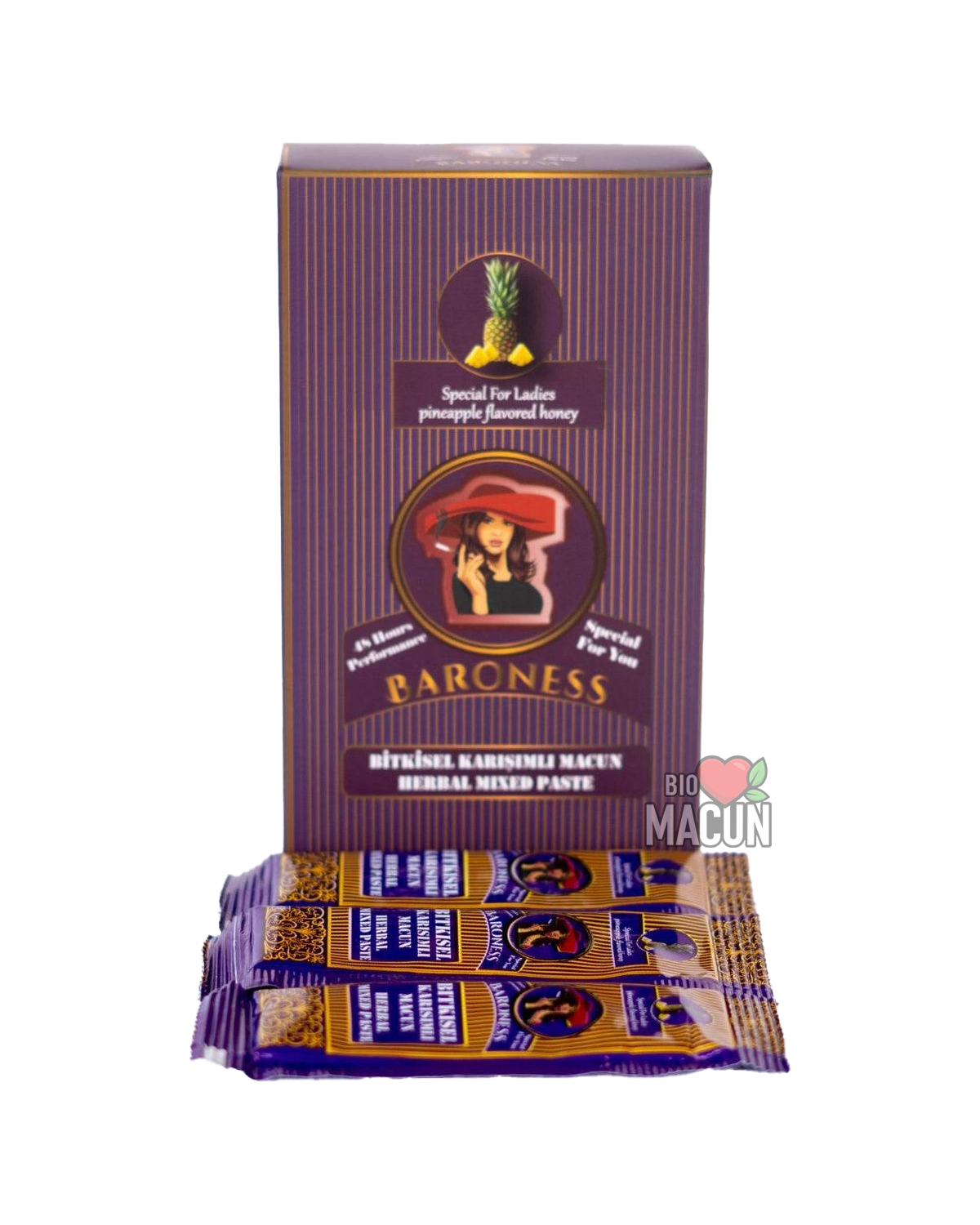 BARONESS Pineapple Macun – натурален епимедиум маджун в сашета за жени