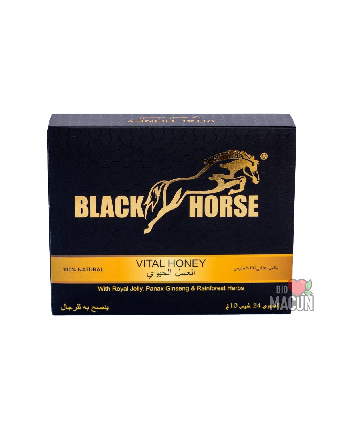 Black Horse Macun – оригинален епимедиум маджун 24 сашета × 10g