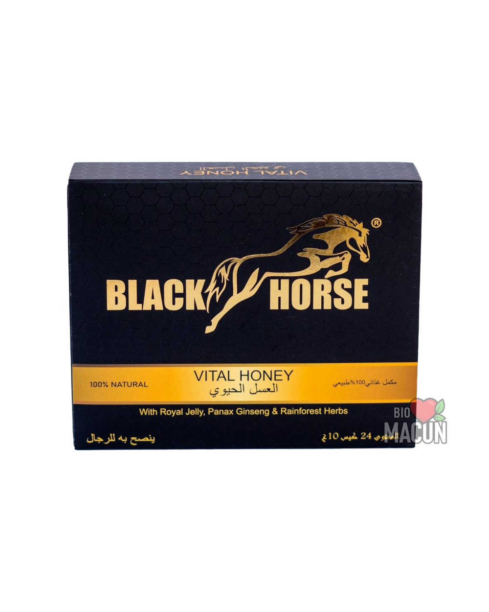 Black Horse Macun – оригинален епимедиум маджун 24 сашета × 10g
