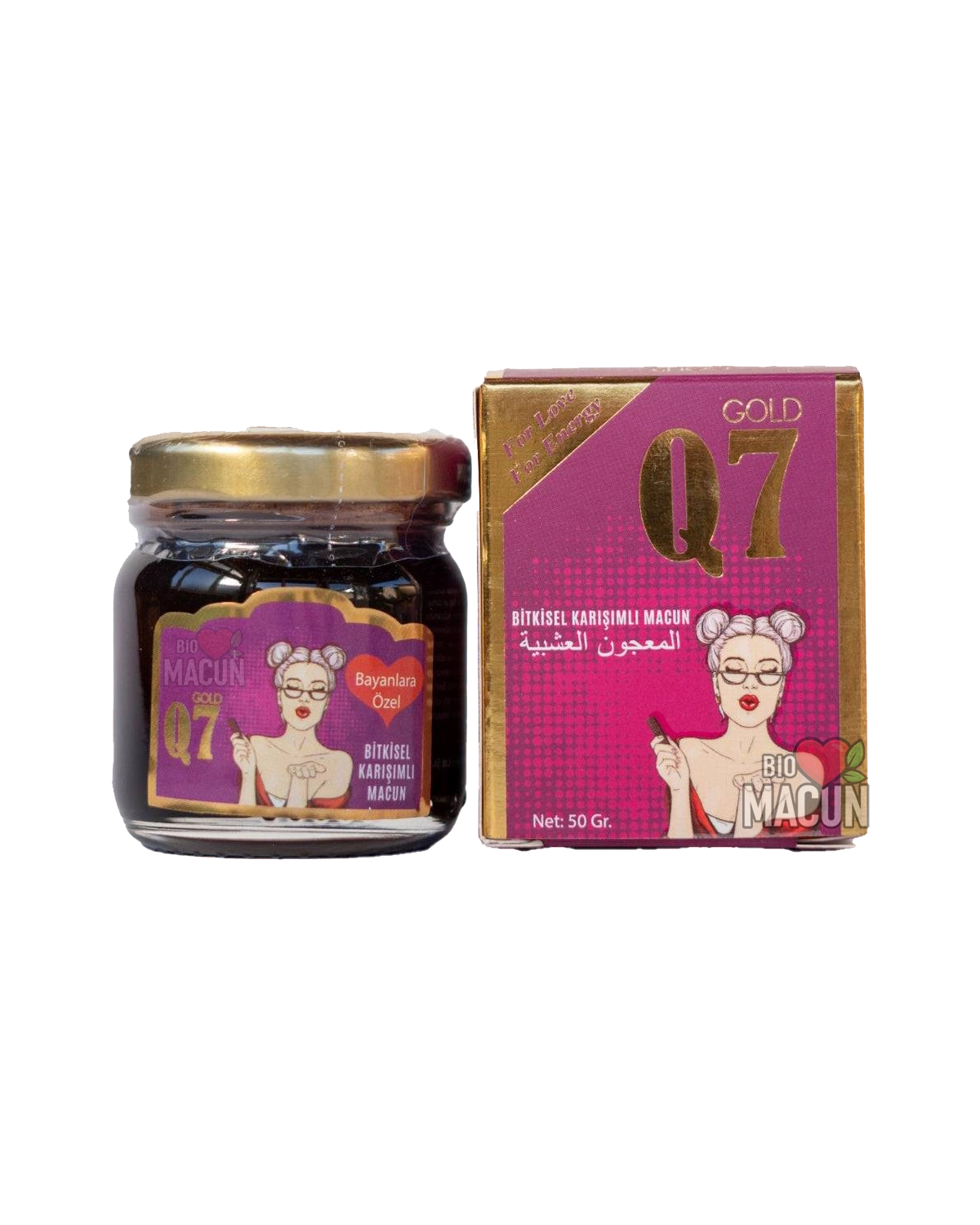 Q7 Gold Epimedium Macun 50g – натурален маджун за жени