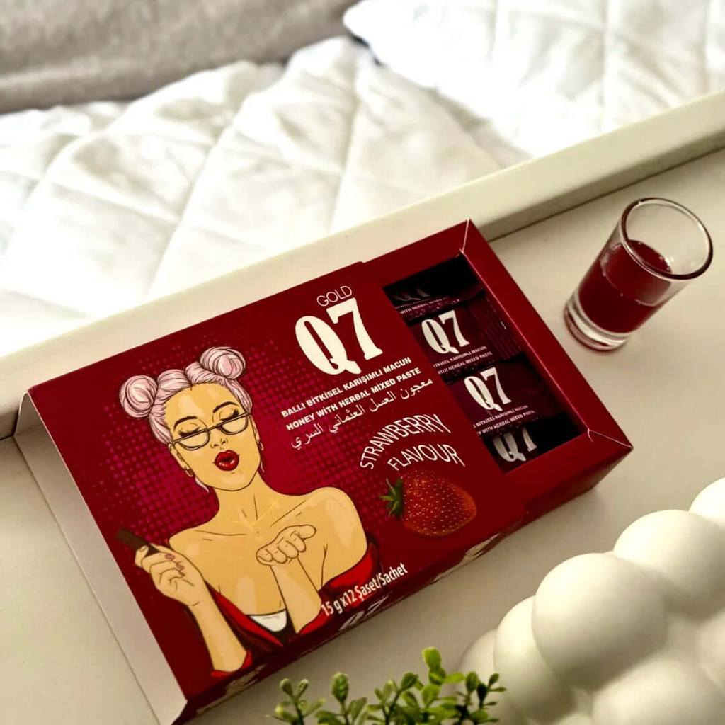 Q7 Gold Strawberry – епимедиум макун в сашета за жени